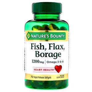 1 softgel Fish, Flax, Borage
