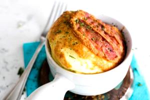 1 Souffle Broccoli, Cheddar & Bacon Souffle, Low Carb