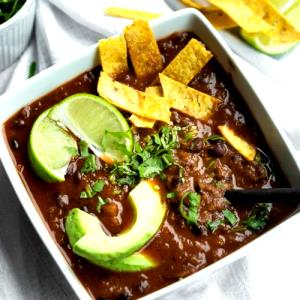 1 soup (340 g) Black Bean Soup (Vegan, Low Fat, Gluten Free) (Medium)