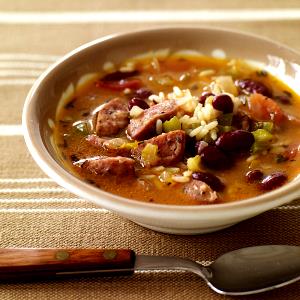 1 soup (454 g) Red Beans, Italian Sausage and Rice Soup (Large)