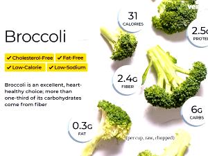 1 Spear (about 5" Long) Cooked Broccoli (from Frozen)