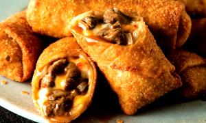 1 spring roll (1 oz) Steak & Cheese Spring Rolls