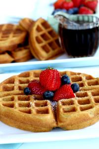 1 Square (9" Square) 100% Whole Wheat or 100% Whole Grain Waffle
