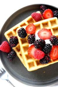 1 Square (9" Square) Fruit Waffle