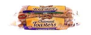 1 Square Bread, Cinnamon Raisin Oatmeal Toasters