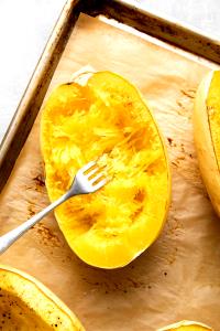 1 Squash Yields Cooked Spaghetti Squash (Fat Not Added in Cooking)