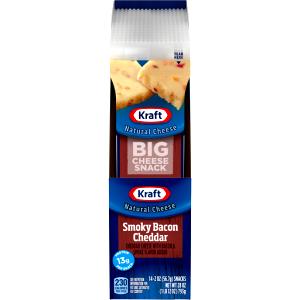 1 srick (56 g) Big Cheese Snack Smoky Bacon Cheddar