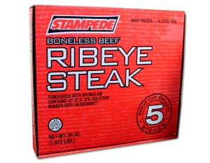 1 steak (6 oz) Stampede Boneless Beef Ribeye Steak