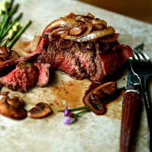 1 steak (8 oz) Buffalo Top Sirloin Steak