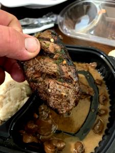 1 steak (9 oz) Sirloin