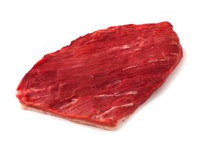 1 Steak Beef Brisket, Flat Half, Braised, Slf