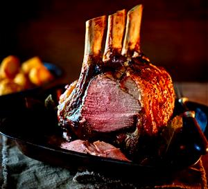 1 Steak Beef Rib, Small End, Broiled, Slo