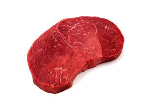 1 Steak Beef Round, Knuckle, Grilled, Slo (Sirloin Tip Steak)
