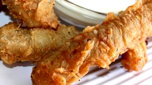 1 Steak Finger (approximately 3-1/2" X 3/4" X 1/2") Baked or Fried Breaded or Floured Beef Steak (Lean and Fat Eaten)
