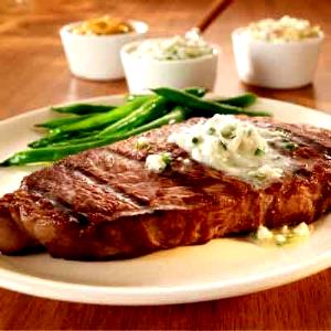 1 steak Steak with Savory Walnut Butter
