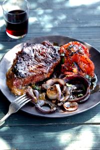 1 steak with sauce (3 oz) Sonoma Grill Steaks - No Salt