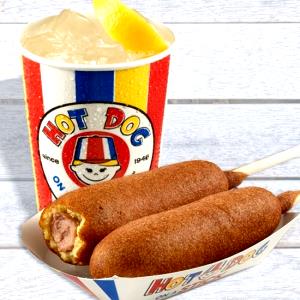 1 stick (112 g) Beef Hot Dog on A Stick