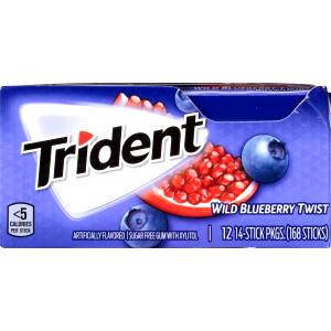 1 stick (1.7 g) Sugarless Wild Blueberry Twist Gum