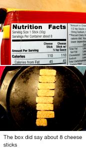 1 stick (30 g) Cheddar Sticks