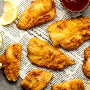 1 Stick (4" X 1" X 1/2") Fried Floured or Breaded Cod