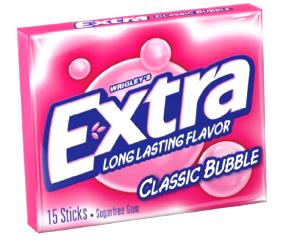 1 Stick Extra Gum Classic Bubble