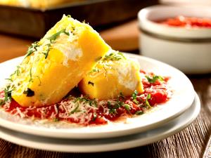 1 Strip Or Slice Baked or Boiled Polenta
