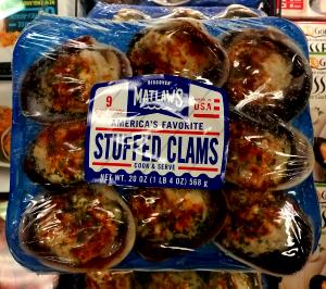 1 stuffed clam (62 g) Stuffed Clams