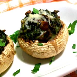 1 stuffed mushroom (128 g) Spinach & Sundried Tomato Stuffed Port Caps