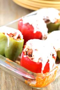 1 stuffed pepper (156 g) Stuffed Red Bell Peppers