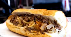 1 sub (369 g) Famous Philly Cheese Steak on White (Regular)