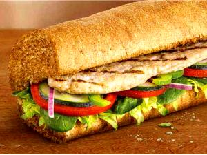 1 sub 6" Oven Roasted Chicken