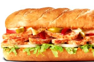 1 sub Spicy Cajun Chicken Sub (Medium)