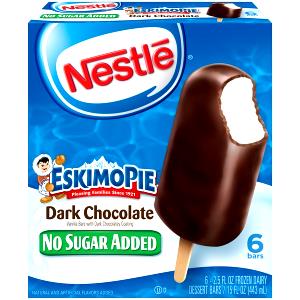 1 Sugar Free Eskimo Pie (2.5 Fl Oz) Chocolate-Coated Light Ice Cream Bar or Stick with Low-Calorie Sweetener