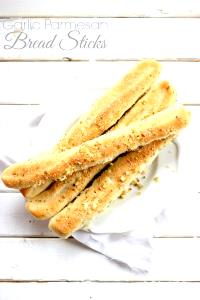 1 Surface Inch Soft Bread Stick with Garlic and Parmesan Cheese