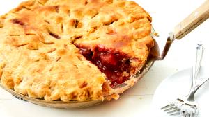 1 Surface Inch Strawberry-Rhubarb Pie (Two Crust)