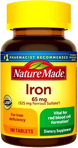 1 tablet (0.065 g) Iron