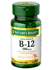 1 tablet (500 mcg) B-12