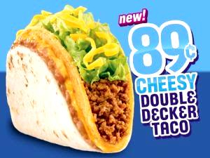 1 taco (167 g) Cheesy Double Decker Taco