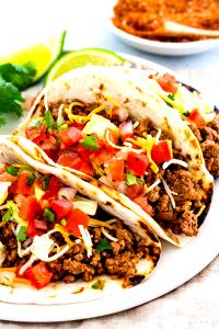 1 taco (4 oz) Ground Beef Crisp Taco