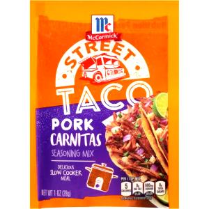 1 taco (4.3 oz) Pork Carnitas Taco