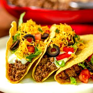 1 taco (91 g) Beef Soft Taco without Cheddar Cheese