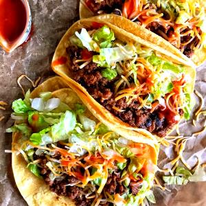 1 taco Beef, Bean & Cheese Soft Shell Taco