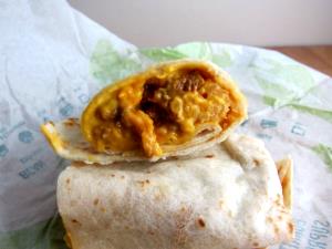 1 Taco Bell Burrito with Beef and Cheese