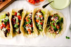 1 Taco Cilantro Lime Steak Softshell Taco