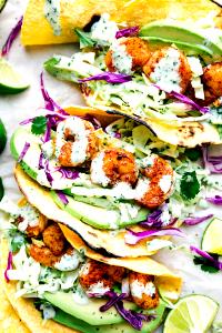 1 taco Crispy Shrimp Tacos with Flour Tortillas