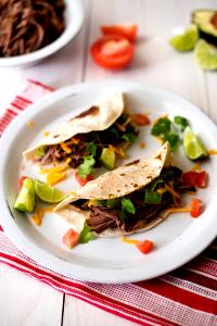1 taco Shredded Beef Texas Taco