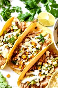 1 Taco Shredded Chicken Corn Shell Taco