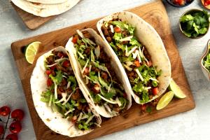 1 taco Soft Flour Tortilla Overachiever Taco - Ground Beef