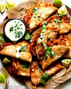1 Taco Spicy Buffalo Chicken Tacos W/ Jalape?O Ranch Dressing