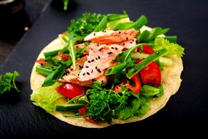 1 taco Wild Alaska Coho Salmon Taco